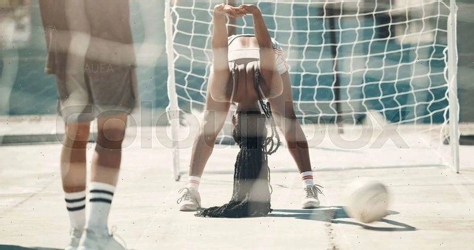 Womens football practice nets goals